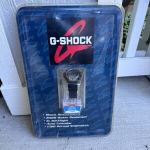 Rare Sealed Y2K Blister Pack CASIO G-SHOCK Watch Digital Black Water‎ Resistant